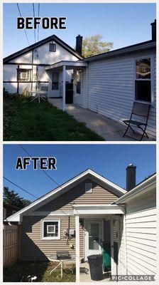 New siding, soffit&fascia, and gutters