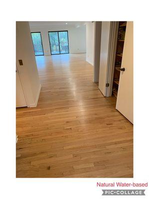 Refinished hardwood floor