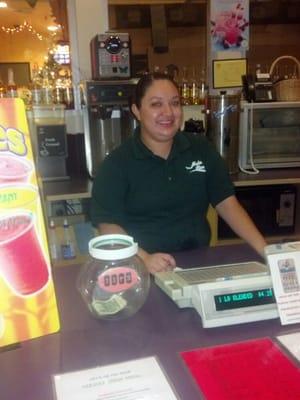 April, one of the friendly staff at Java on the Main, Main Street Cinema, Yuma