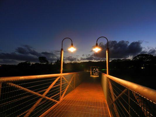 Panoramic views of the Texas Hill Country. This one-of-a-kind 45' high catwalk was built in 1941.