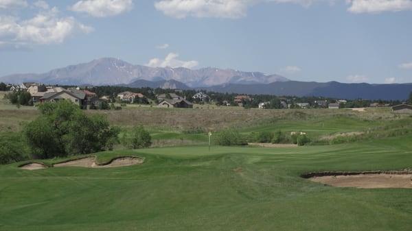 The approach shot on hole #16