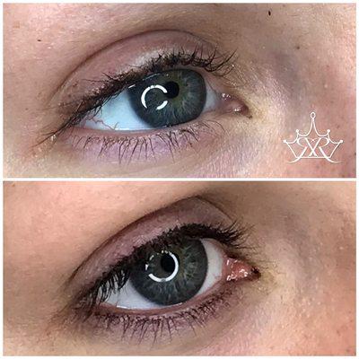 Natural smudgy permanent eyeliner