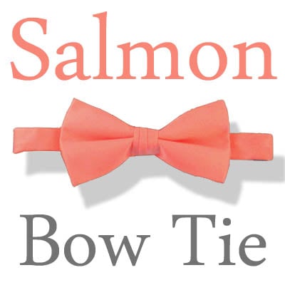 Salmon Bow Tie