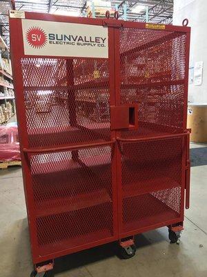 We offer on-site job storage! Lockable and secure. Convenient for organizing and keeping material safe.