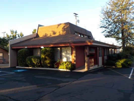 Our Office front, across from the emergency door of Shasta Regional Hospital