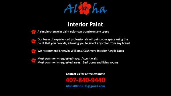 About Aloha Blinds & Decor