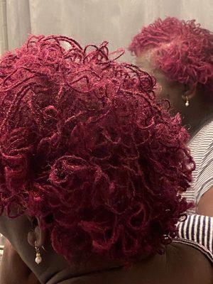 Sisterlocks™ with color and curls!