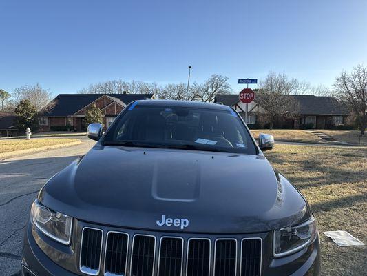 Jeep windshield