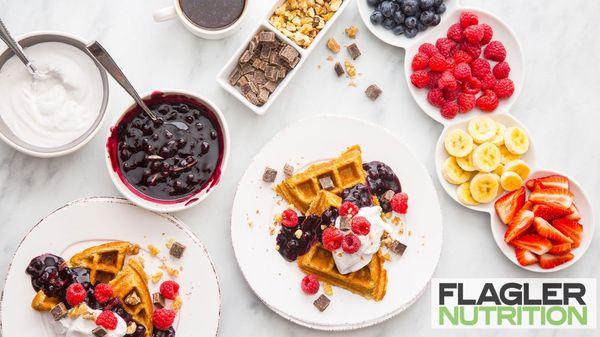 Healthy Waffle Bar every Wednesday!