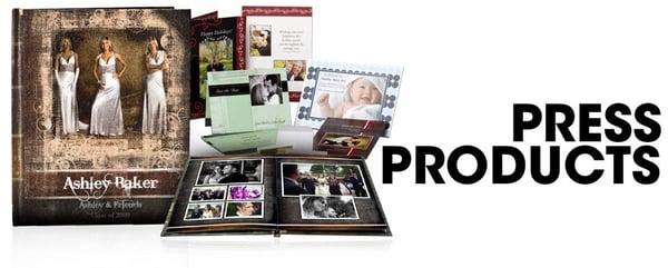 Press Products: Hard Cover Books, Greeting Cards +