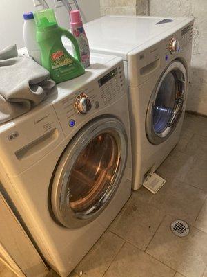 27" LG Steam Washer and Steam  Dryer