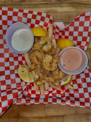 Fried shrimp & fries