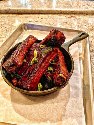 The Korean BBQ Ribs were packed with flavor.