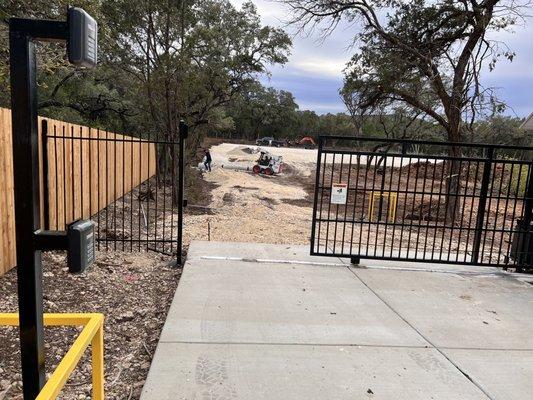 Main gate when the road was under construction