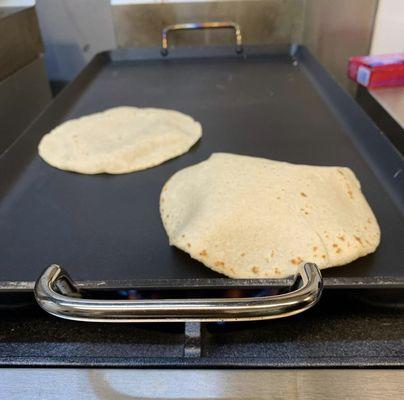 Handmade tortillas