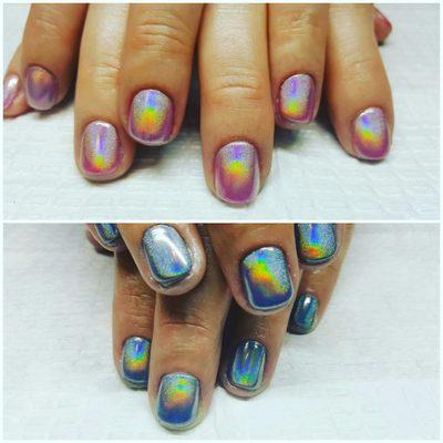 #cromenails  #mirrornails  #crome  #holographic