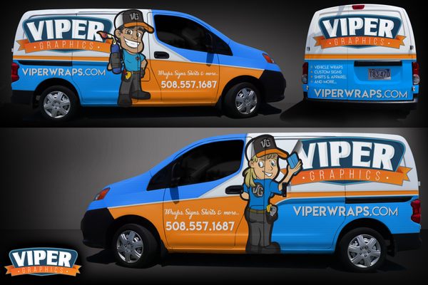 Viper Graphic's Van Wrap Design Preview.