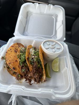 Birria tacos to die for!