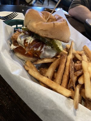 The Bay Chicken Sando (Nashville Hot chicken sandwich). Not great