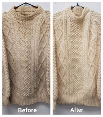 Professional Wet Cleaned 100% Wool Sweater