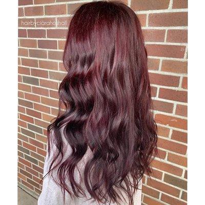 Major fall vibes with this gorgeous color created by our stylist Ciara