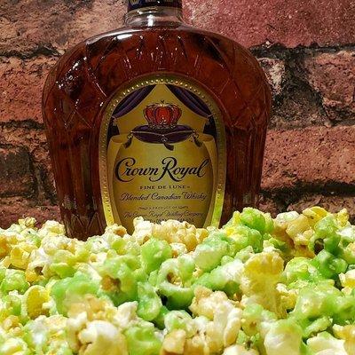 Liquor infuse popcorn, this one is Crown Apple