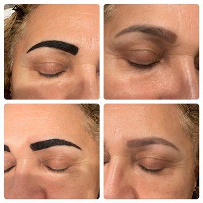 Henna eyebrows