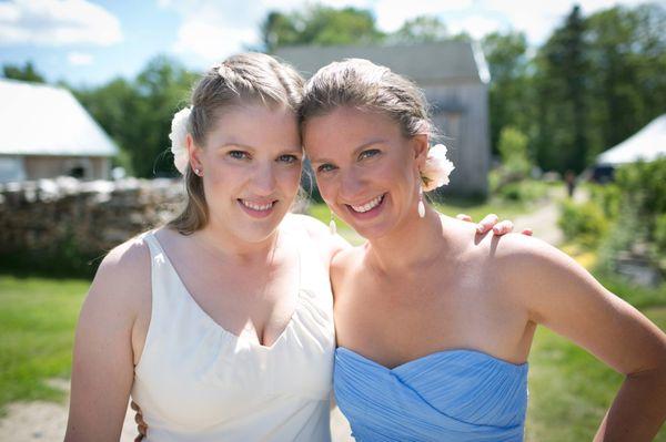 Wedding makeup at Broadturn Farm, 2014.