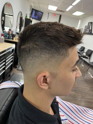 Mid skin fade