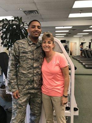 Active duty in the air force Avery, came in for his knee and made a full recovery before being transferred. Thanks for you service!