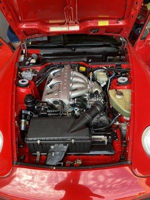 Engine bay cleaning