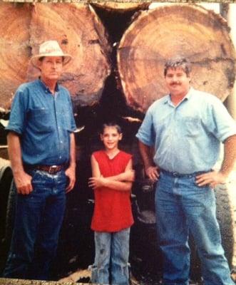 Mitch and family when I was logging.