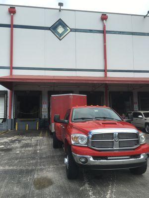 Our truck and trailer for smaller deliveries