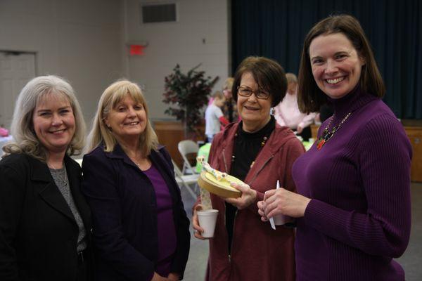 Anne, Ellen, Jean and Jen at the Palm Sunday Craft event.