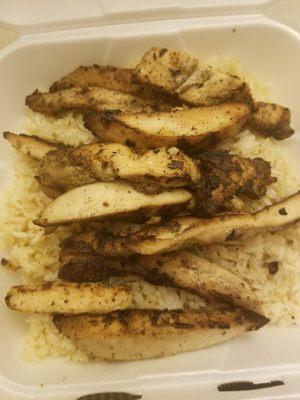 Grilled chicken and rice