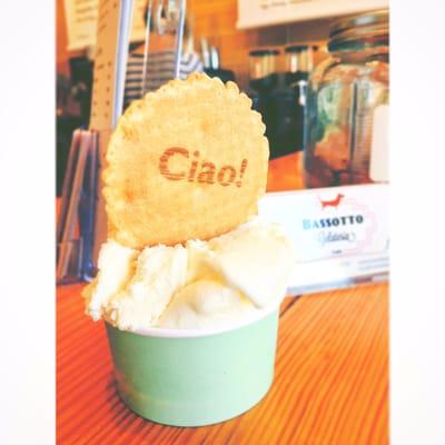 Cream and horchata gelato