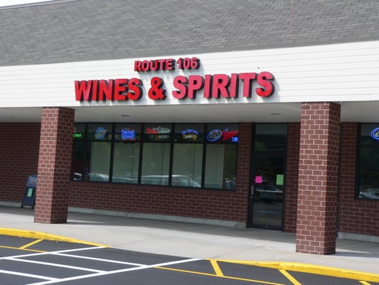 Route 106 Wines & Spirits next to Stop & Shop Mansfield, Ma.