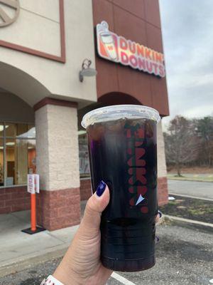 Large black, cold brew