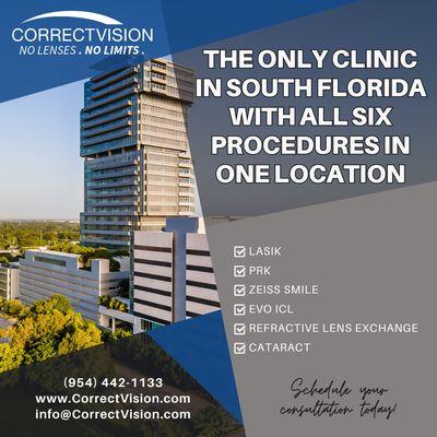 Six eye procedures in one location!