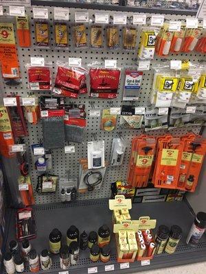 Good selection of basic gun cleaning supplies.