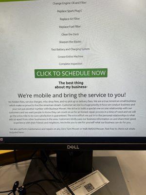 Literally says "We're mobile and bring the service to you"