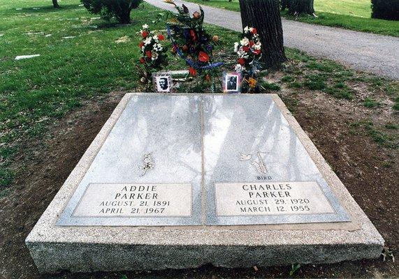 Addie and Charlie Parker's graves. Mother and son.