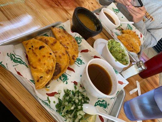 Birria tacos!! They are amazing and few places in the Dallas area serve them. It's a must try!