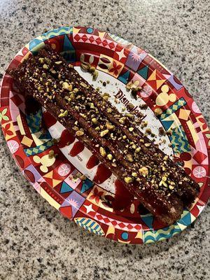 Chocolate Cherry-Pistachio Churro @ Hollywood Land-