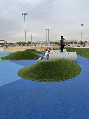 Grass and tunnels