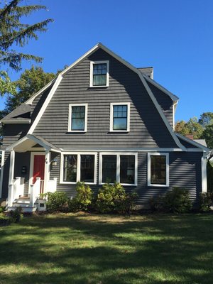 An exterior painting job in Newton.