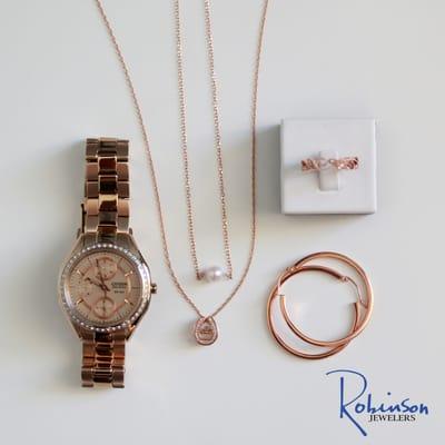 14kt Rose gold jewelry by Citizen,Gabriel & Co. Simply Diamonds, and Citizen.