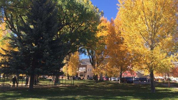 Ridgway Town Park in the Fall