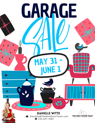 Our 9th Annual The Ranch Neighborhood Garage Sale is today and tomorrow ! Here is a link to all of the sale locations!! See you there   h