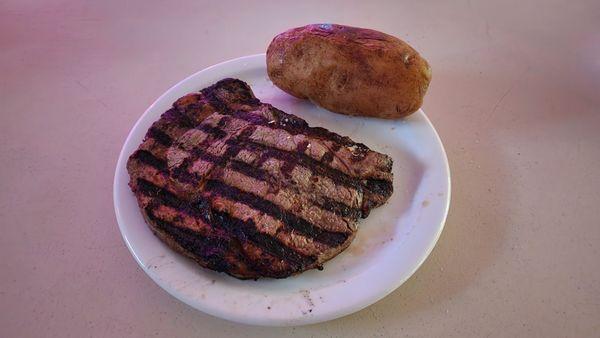 Steak Night Steak with Baked Potato